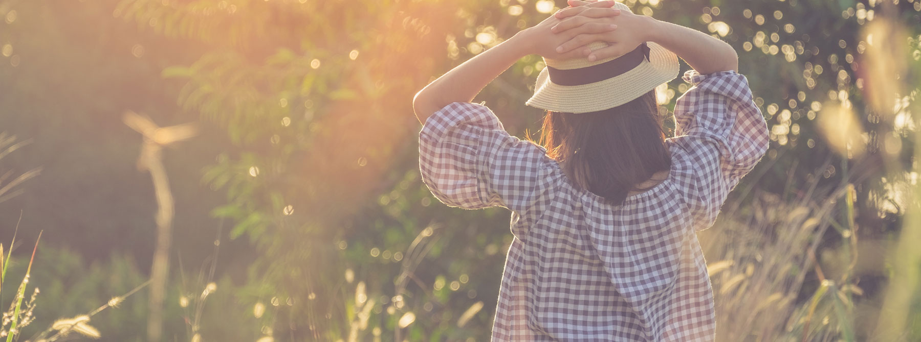 Couple walking on trail